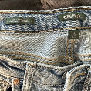 Wild Fable Highest Rise Curvy Mom Distressed Jeans